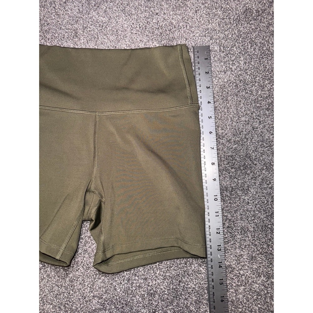 All In Motion Women's Olive Green High-Waisted Biker Shorts‎ - Picture 3 of 11